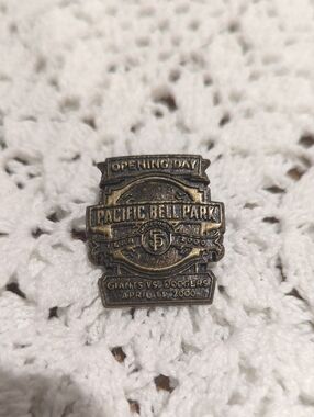Pacific Bell Park Opening Day Commemorative Pin - Bronze